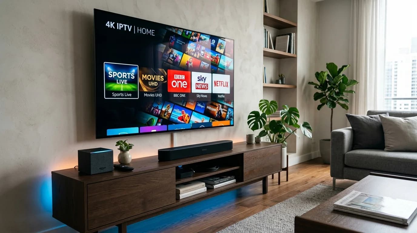 Fire TV Cube with IPTV UK Elite channels and Alexa voice control