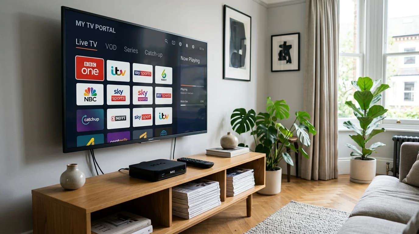 MAG box IPTV UK setup guide — MAG 524 and MAG 322 configuration 2026