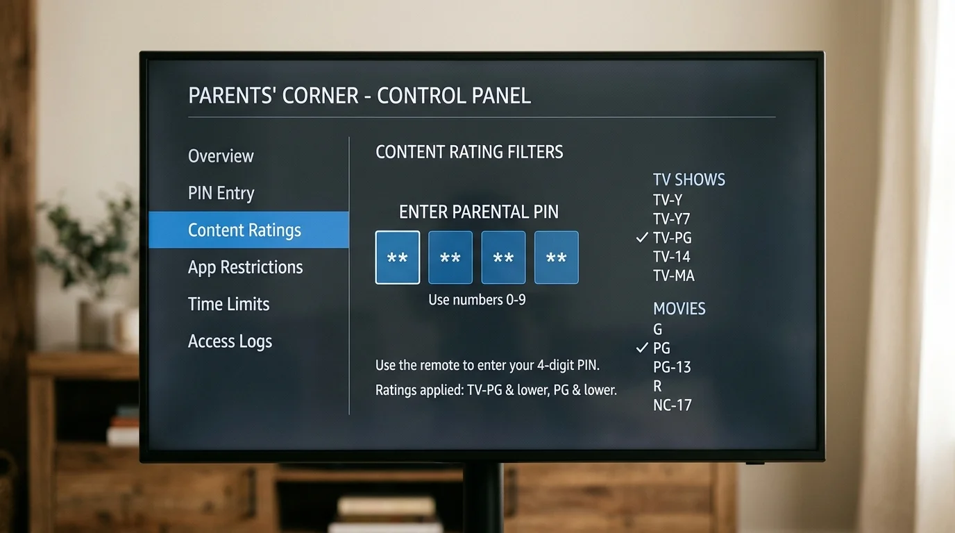 How to Set Parental Controls on IPTV (Protect Your Kids) – in-depth illustration