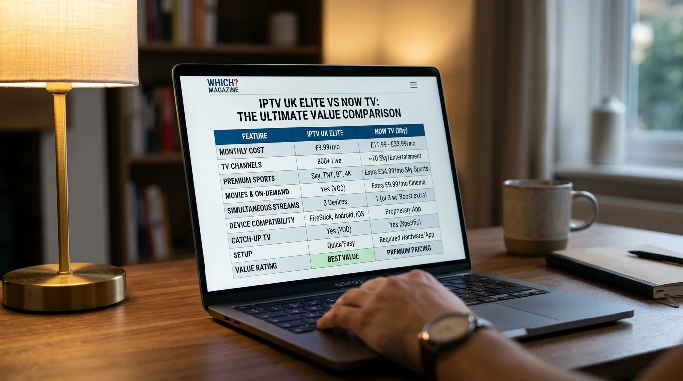 IPTV UK Elite vs NOW TV — which gives better value in 2026