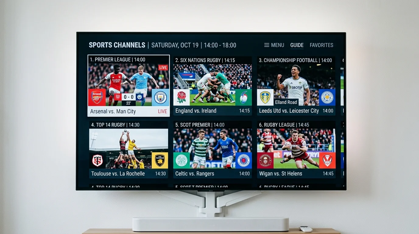 TNT Sports channels diagram