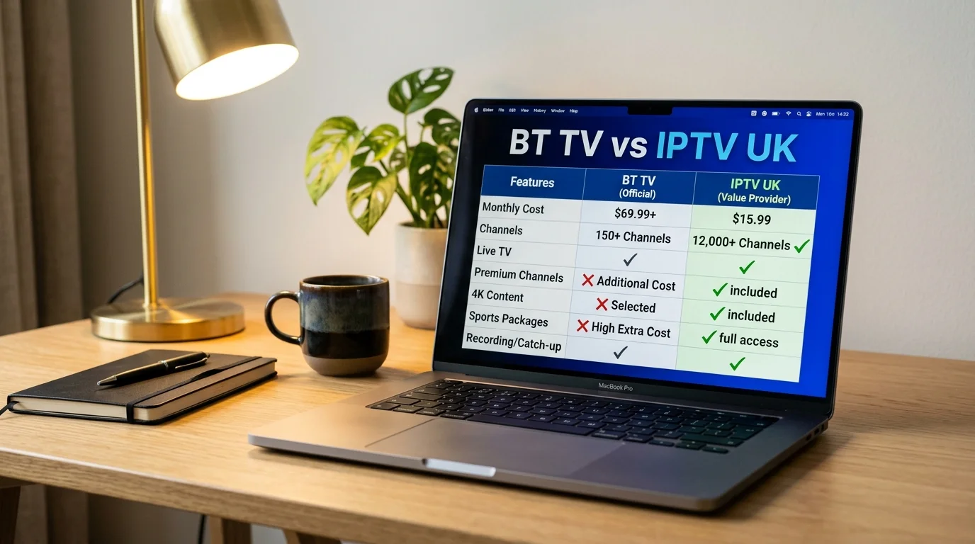 IPTV vs BT TV UK feature comparison